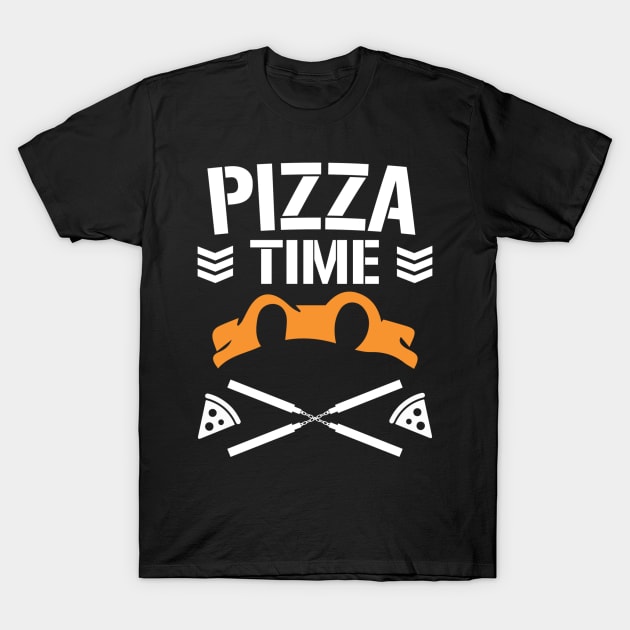 Pizza Time Mikey T-Shirt by pixelcat